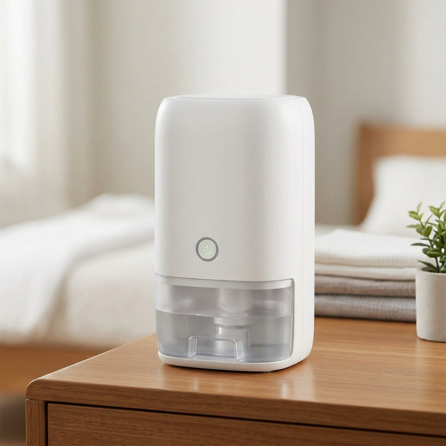 Mini Dehumidifier for Bedroom & Bathroom – Compact Quiet Moisture Collector for Closet, RV, Laundry Room, Small Room & Home